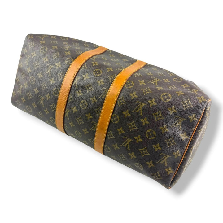 Louis Vuitton Vintage Brown Monogram 45 Keepall Duffle Bag - Lux Central