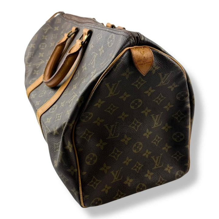 Louis Vuitton Vintage Brown Monogram 45 Keepall Duffle Bag - Lux Central