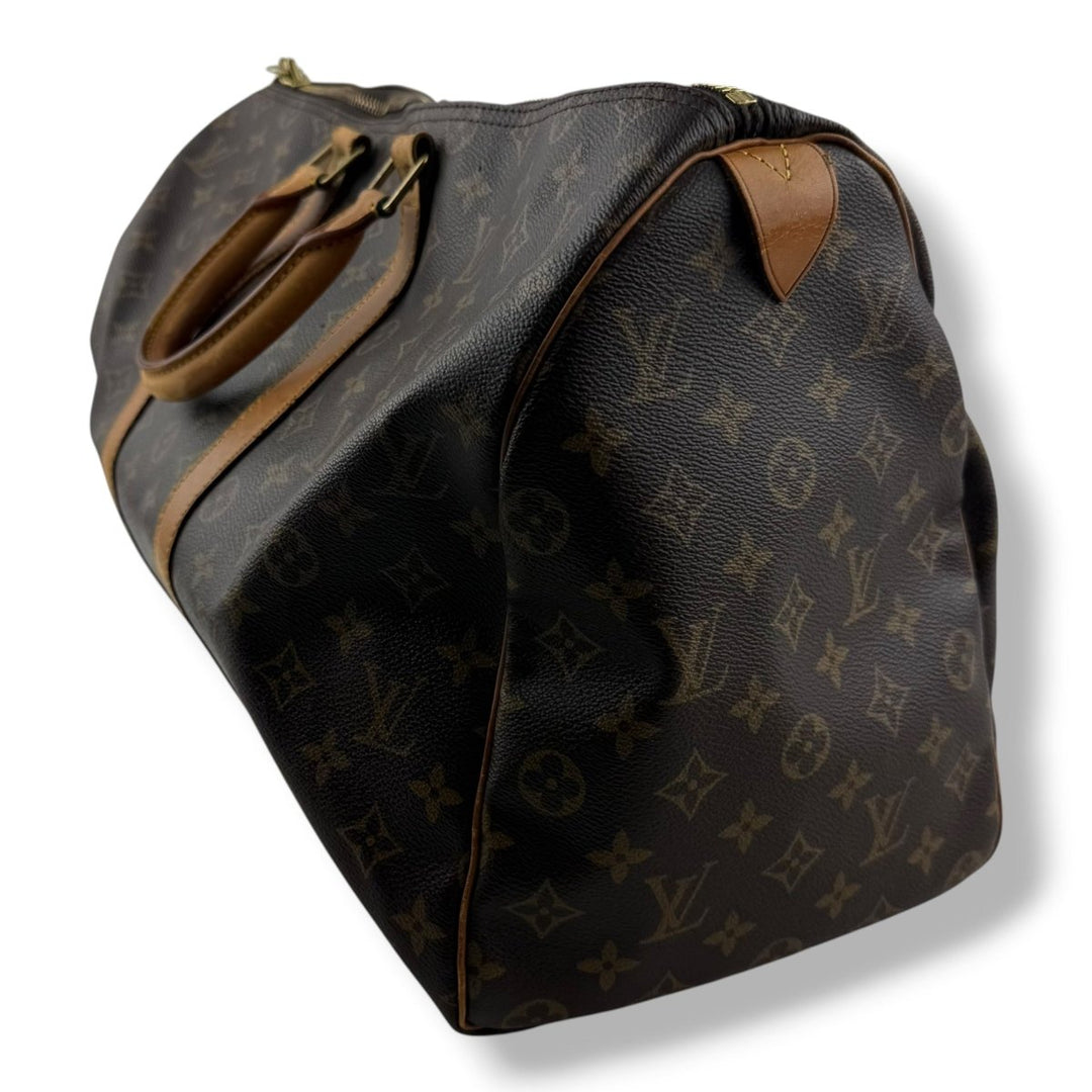Louis Vuitton Vintage Brown Monogram 45 Keepall Duffle Bag - Lux Central
