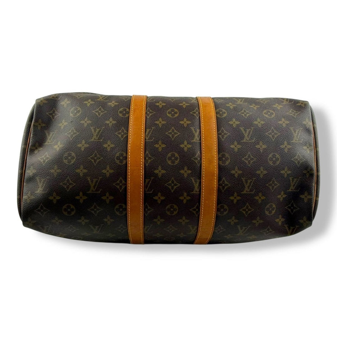 Louis Vuitton Vintage Brown Monogram 45 Keepall Duffle Bag - Lux Central