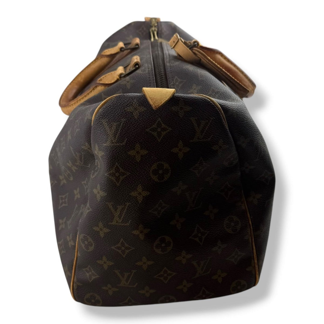 Louis Vuitton Vintage Brown Monogram 45 Keepall Duffle Bag - Lux Central