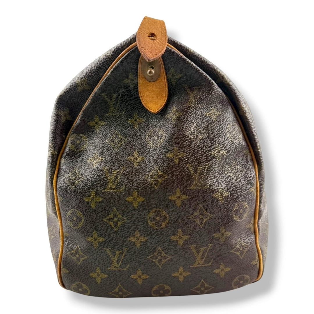 Louis Vuitton Vintage Brown Monogram 45 Keepall Duffle Bag - Lux Central