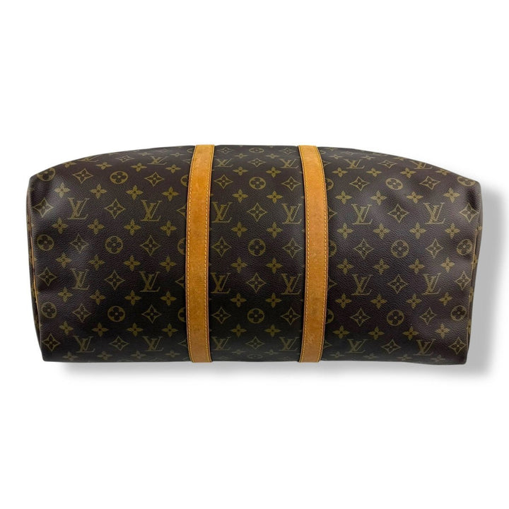 Louis Vuitton Vintage Brown Monogram 50 Keepall Duffle Bag - Lux Central