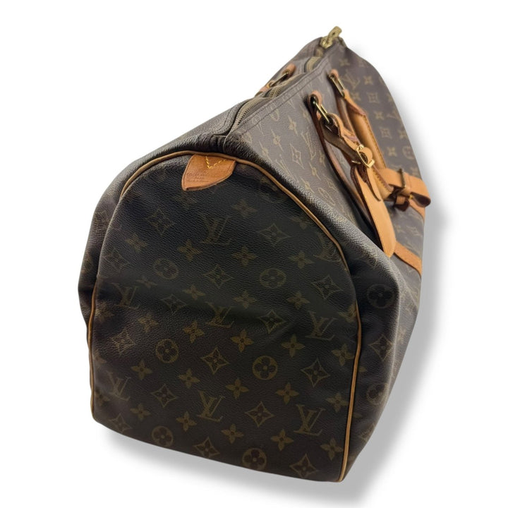 Louis Vuitton Vintage Brown Monogram 50 Keepall Duffle Bag - Lux Central