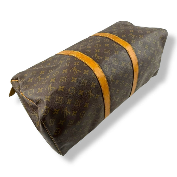 Louis Vuitton Vintage Brown Monogram 50 Keepall Duffle Bag - Lux Central
