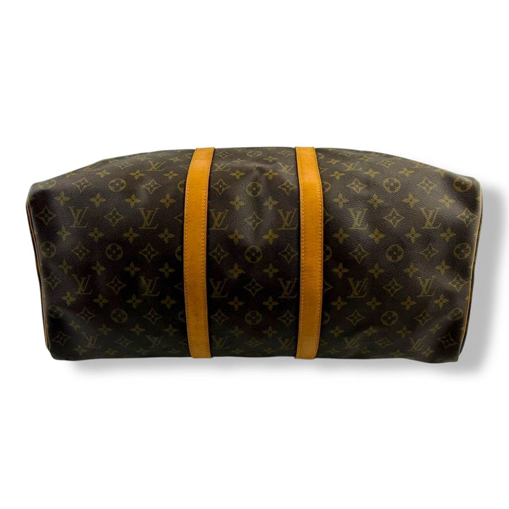 Louis Vuitton Vintage Brown Monogram 50 Keepall Duffle Bag - Lux Central