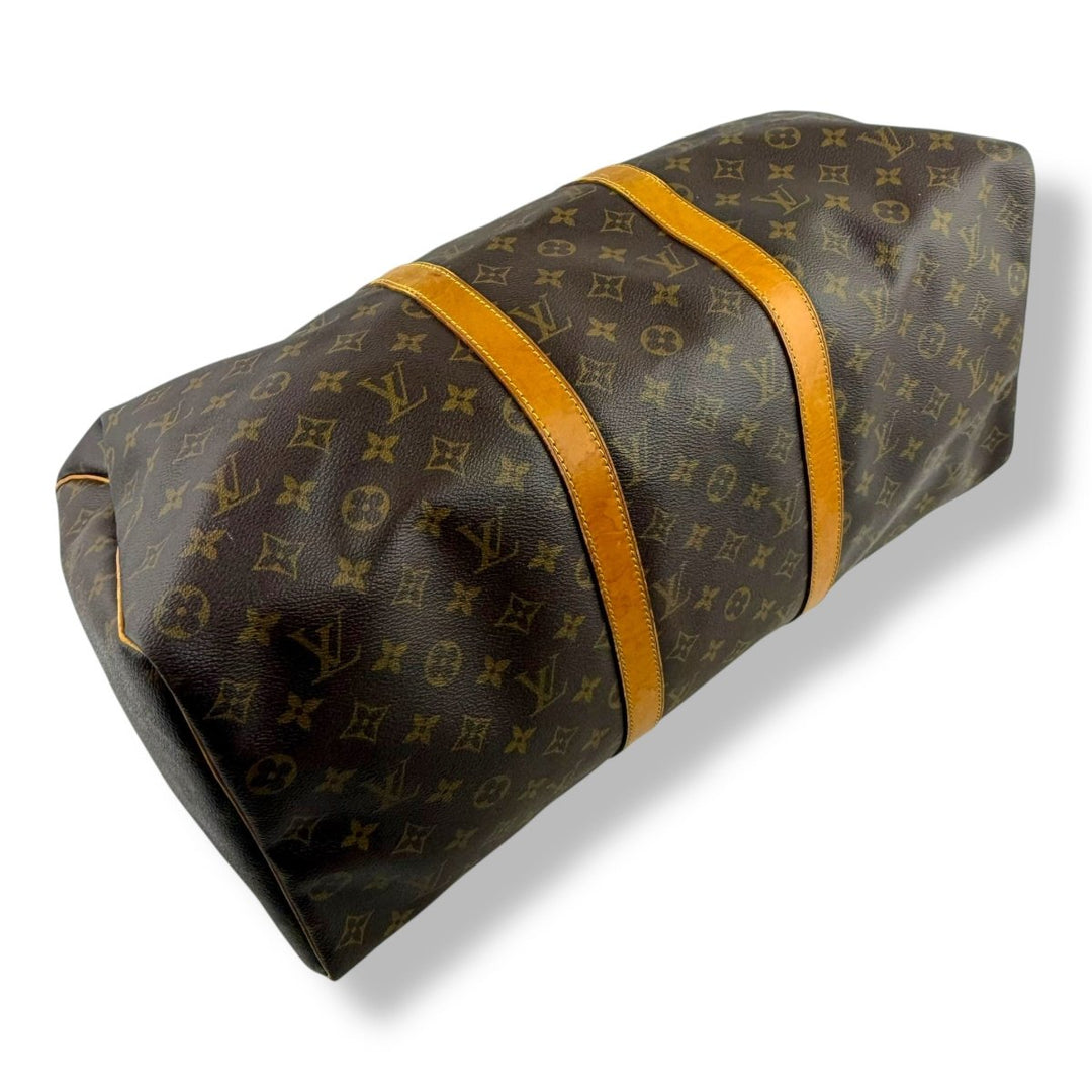 Louis Vuitton Vintage Brown Monogram 50 Keepall Duffle Bag - Lux Central