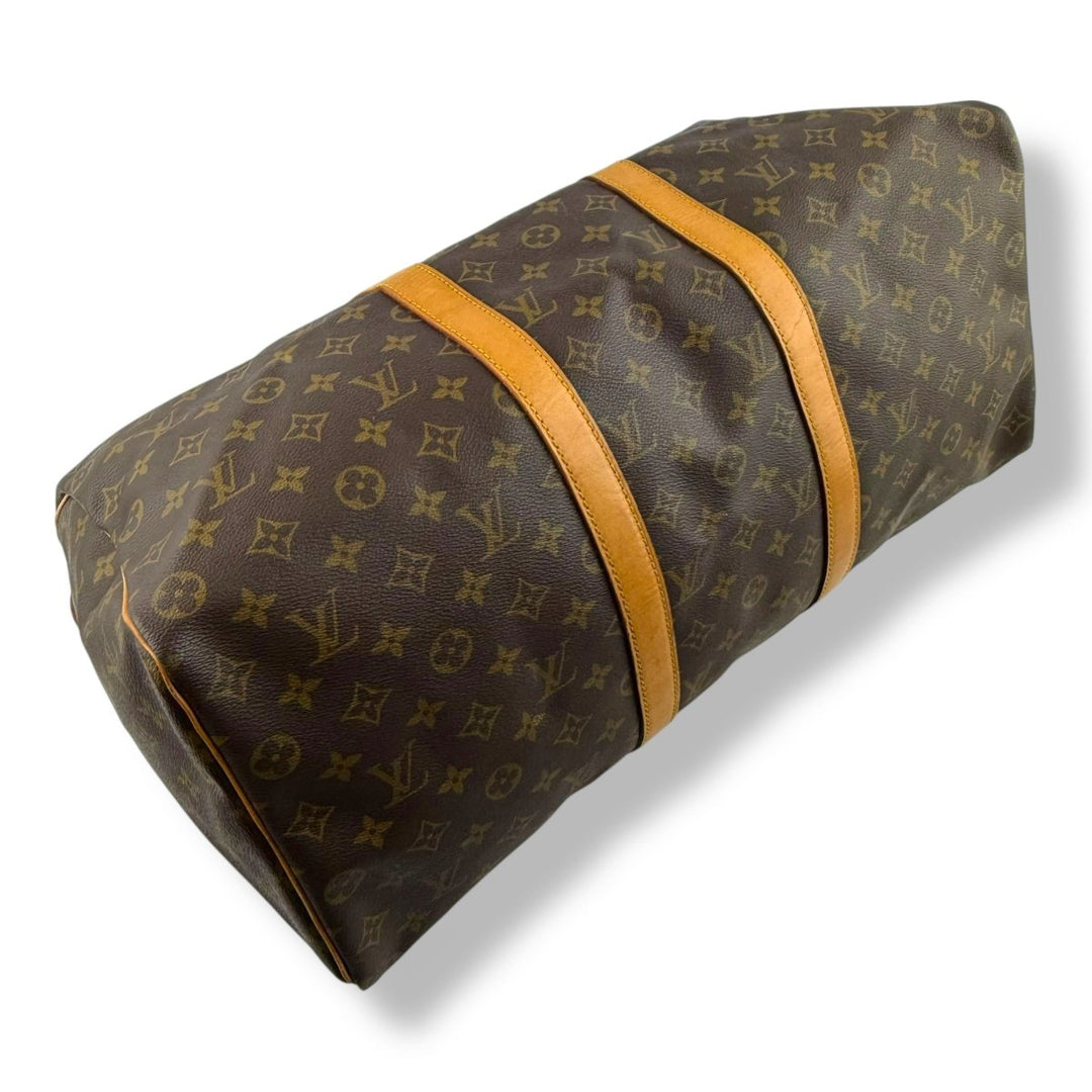 Louis Vuitton Vintage Brown Monogram 50 Keepall Duffle Bag - Lux Central