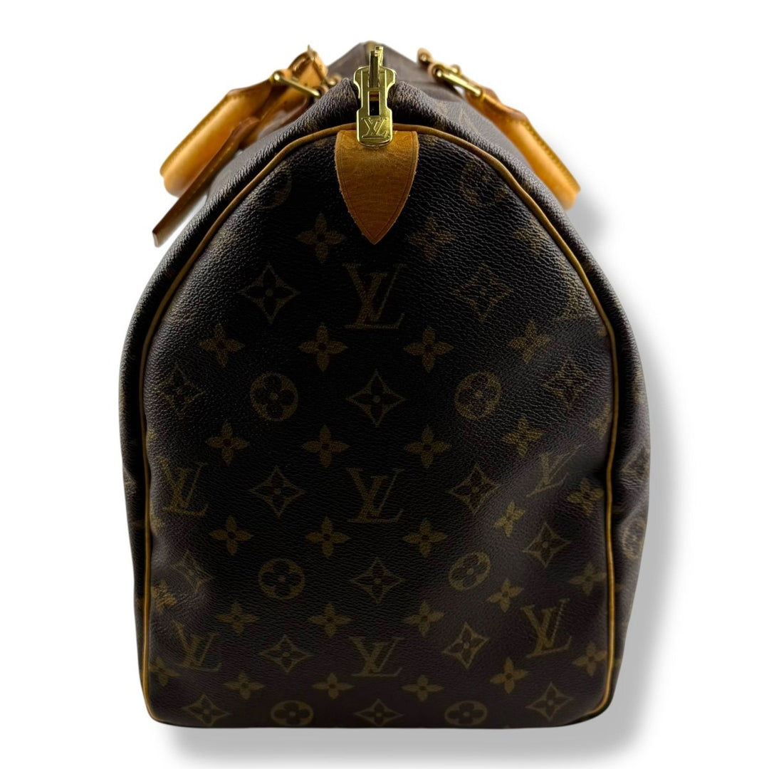 Louis Vuitton Vintage Brown Monogram 50 Keepall Duffle Bag - Lux Central