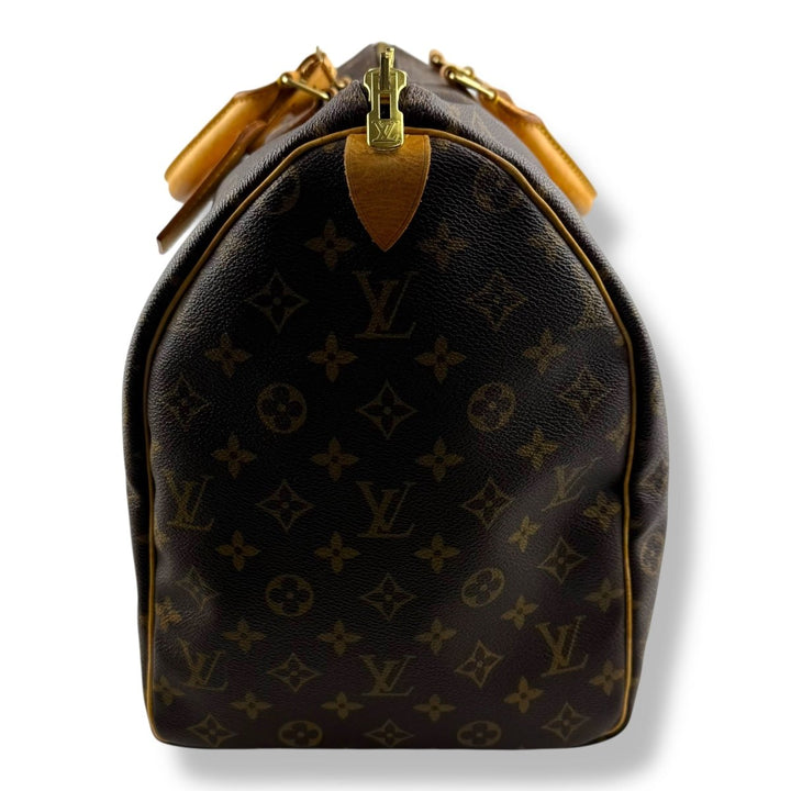Louis Vuitton Vintage Brown Monogram 50 Keepall Duffle Bag - Lux Central