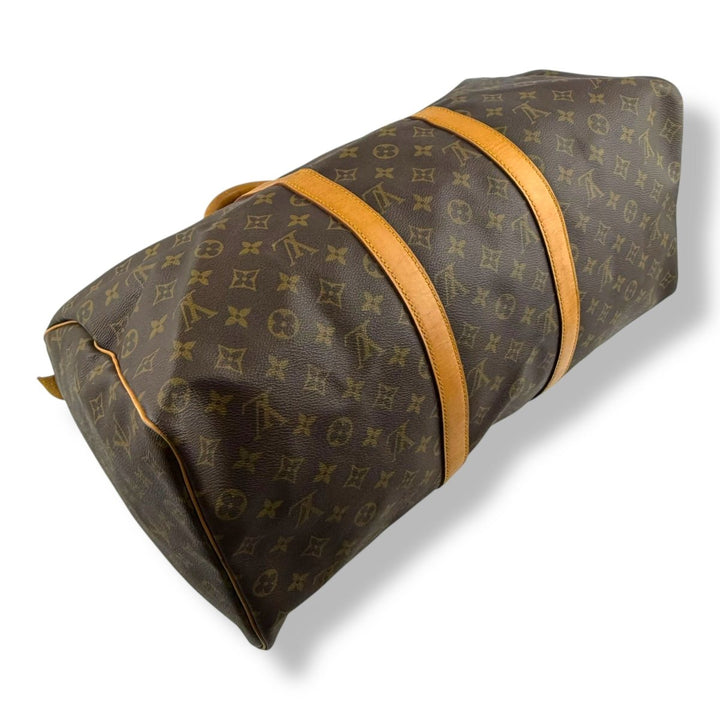 Louis Vuitton Vintage Brown Monogram 50 Keepall Duffle Bag - Lux Central
