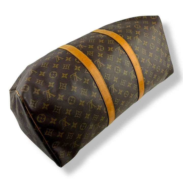Louis Vuitton Vintage Brown Monogram 50 Keepall Duffle Bag - Lux Central