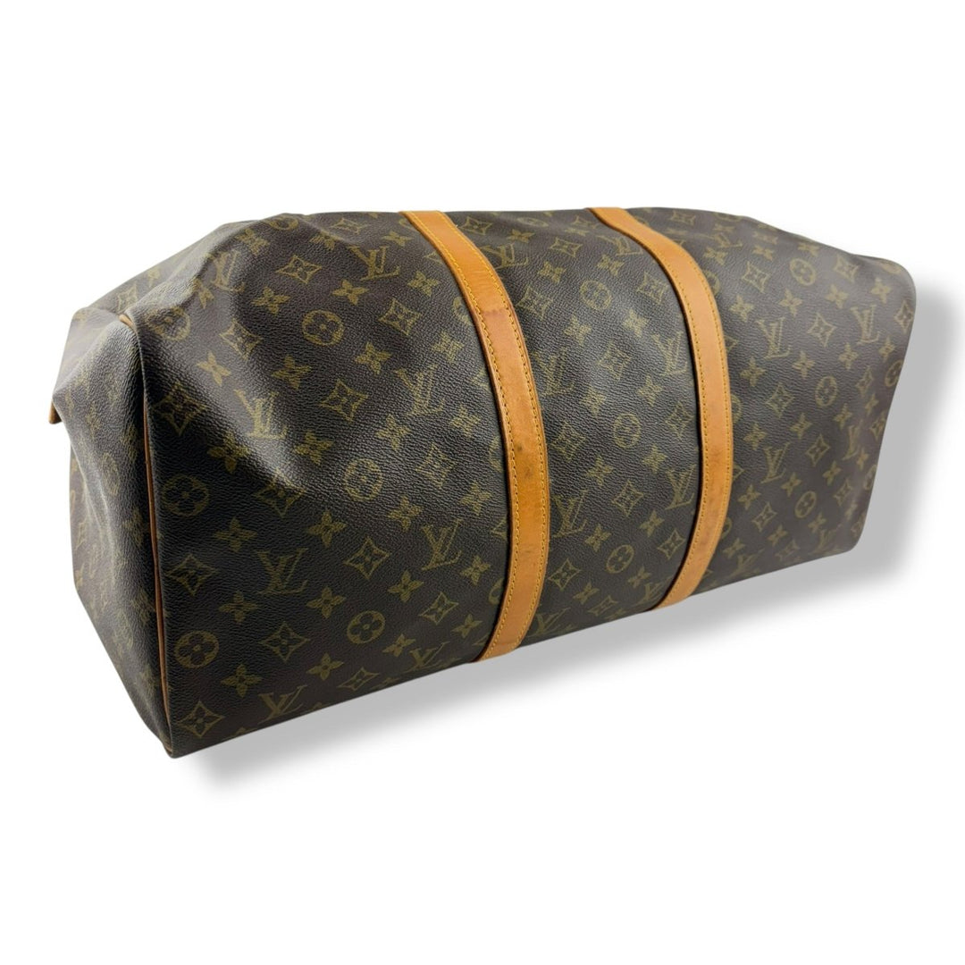 Louis Vuitton Vintage Brown Monogram 50 Keepall Duffle Bag - Lux Central