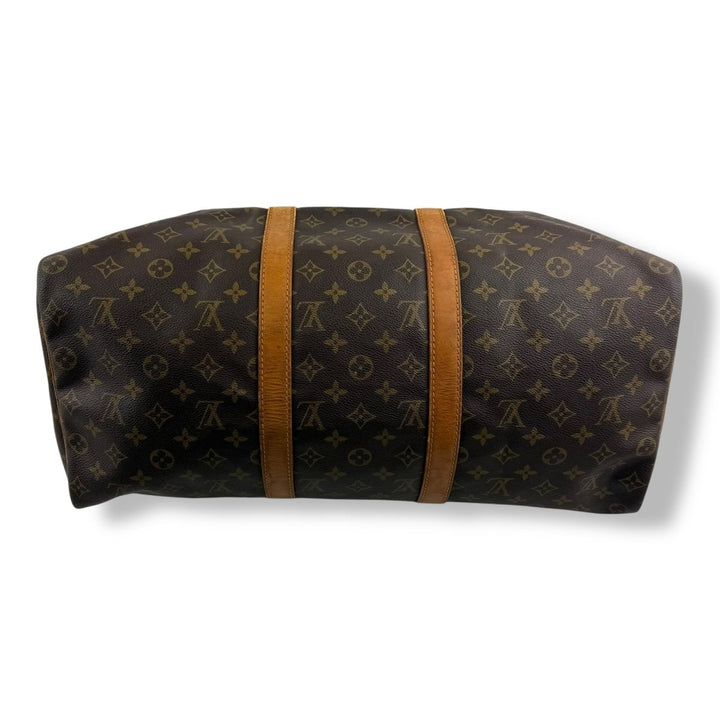 Louis Vuitton Vintage Brown Monogram 50 Keepall Duffle Bag - Lux Central