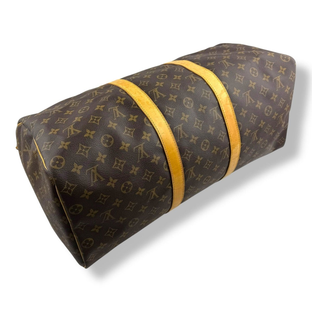 Louis Vuitton Vintage Brown Monogram 50 Keepall Duffle Bag - Lux Central