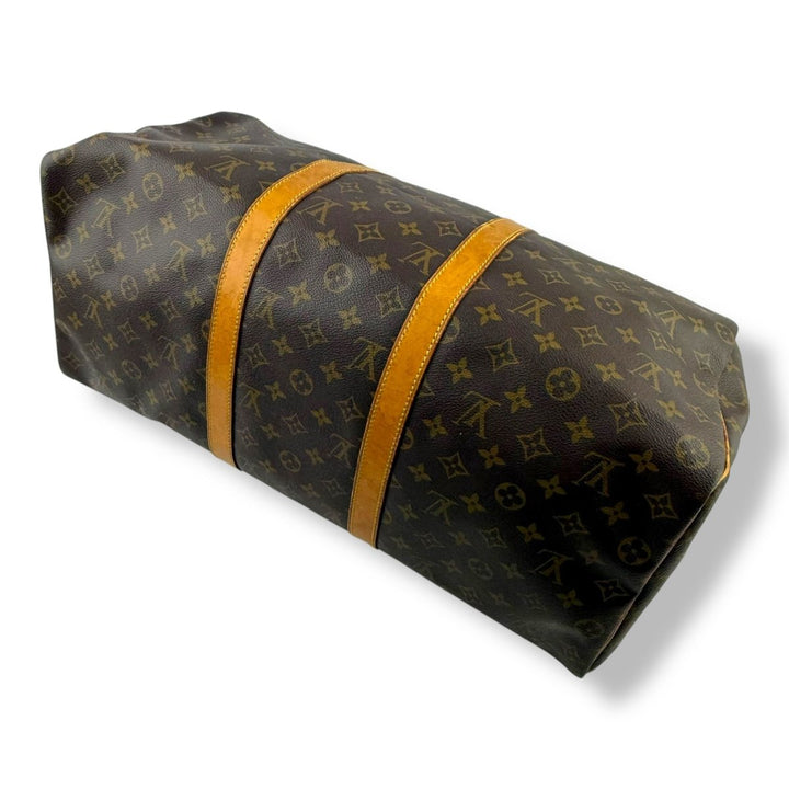 Louis Vuitton Vintage Brown Monogram 50 Keepall Duffle Bag - Lux Central