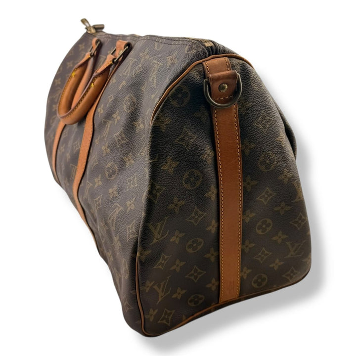 Louis Vuitton Vintage Brown Monogram 50 Keepall Duffle Bag - Lux Central