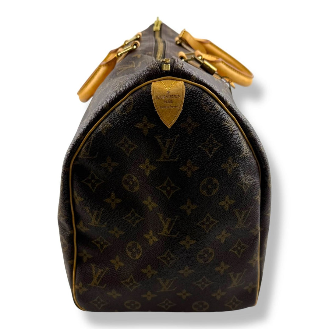 Louis Vuitton Vintage Brown Monogram 50 Keepall Duffle Bag - Lux Central