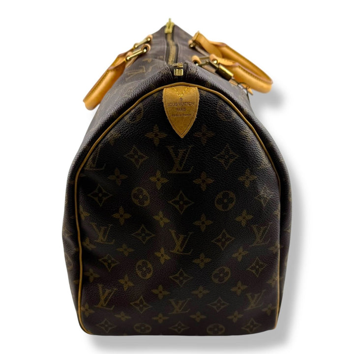 Louis Vuitton Vintage Brown Monogram 50 Keepall Duffle Bag - Lux Central