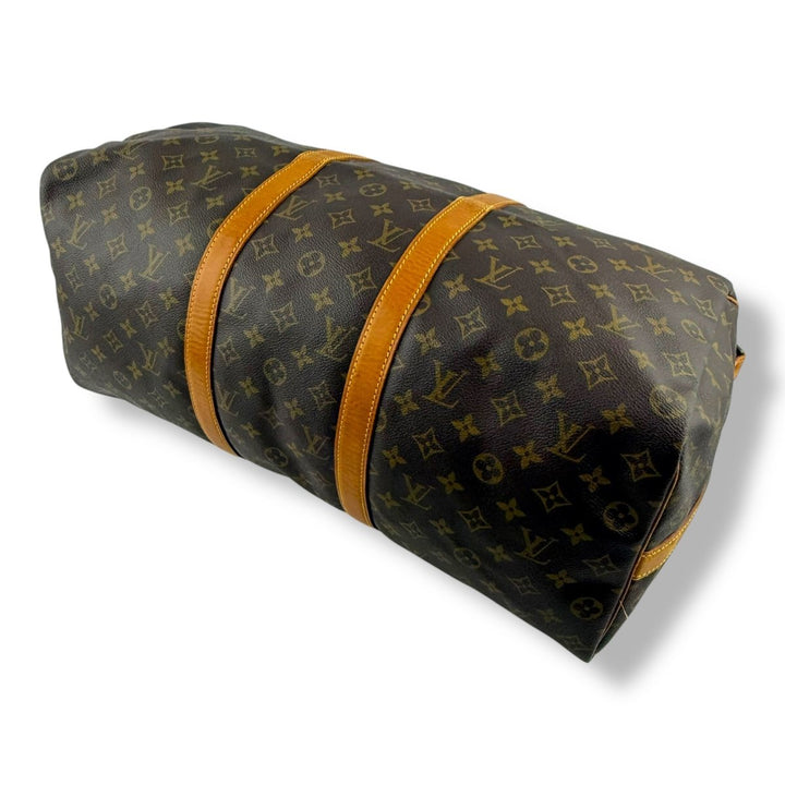 Louis Vuitton Vintage Brown Monogram 50 Keepall Duffle Bag - Lux Central