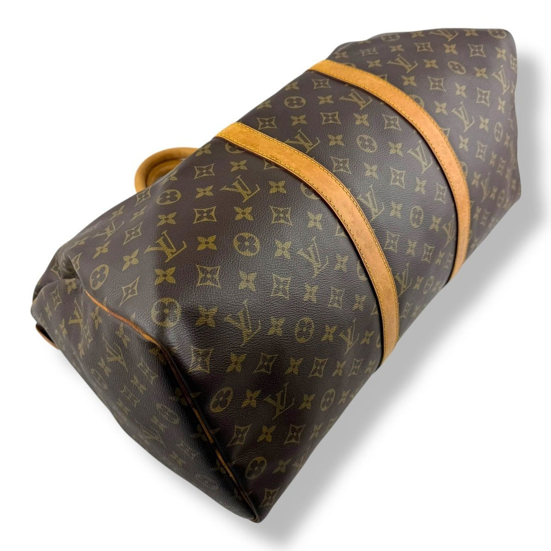 Louis Vuitton Vintage Brown Monogram 50 Keepall Duffle Bag - Lux Central