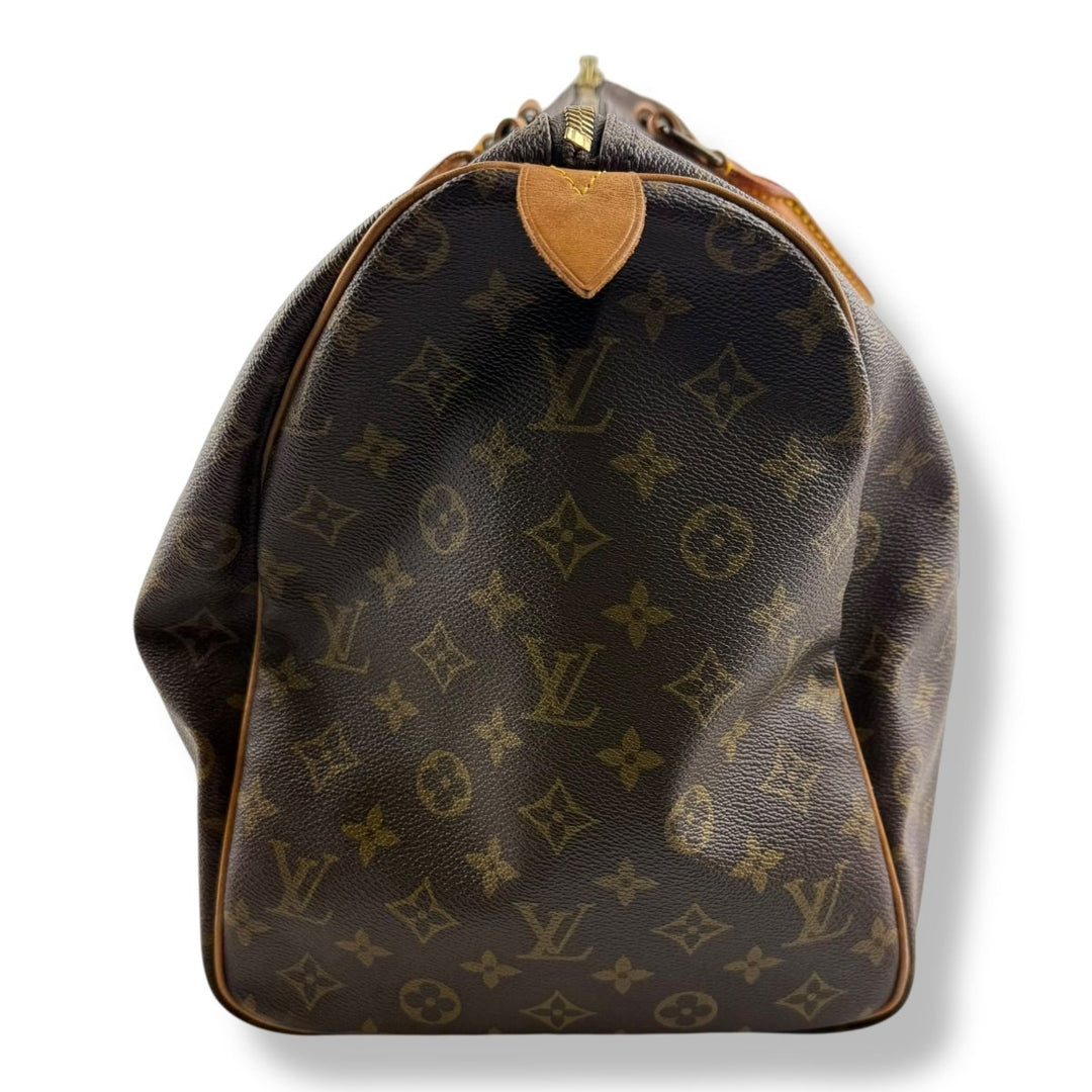 Louis Vuitton Vintage Brown Monogram 50 Keepall Duffle Bag - Lux Central