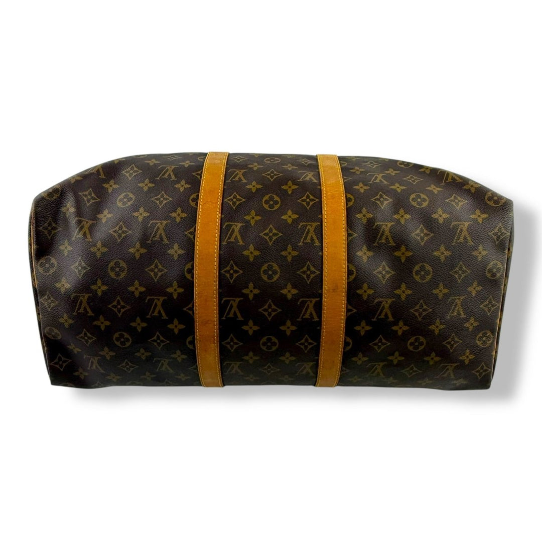Louis Vuitton Vintage Brown Monogram 50 Keepall Duffle Bag - Lux Central