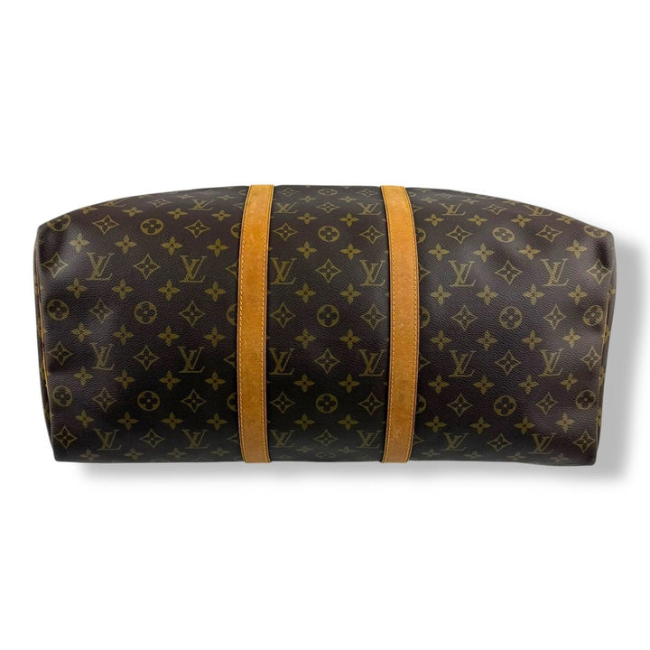 Louis Vuitton Vintage Brown Monogram 50 Keepall Duffle Bag - Lux Central