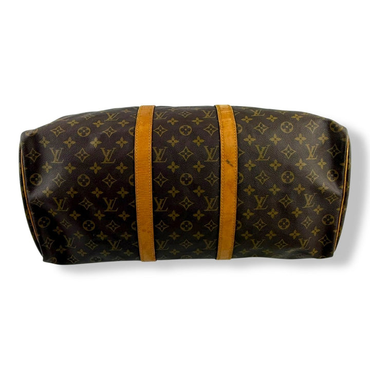 Louis Vuitton Vintage Brown Monogram 50 Keepall Duffle Bag - Lux Central