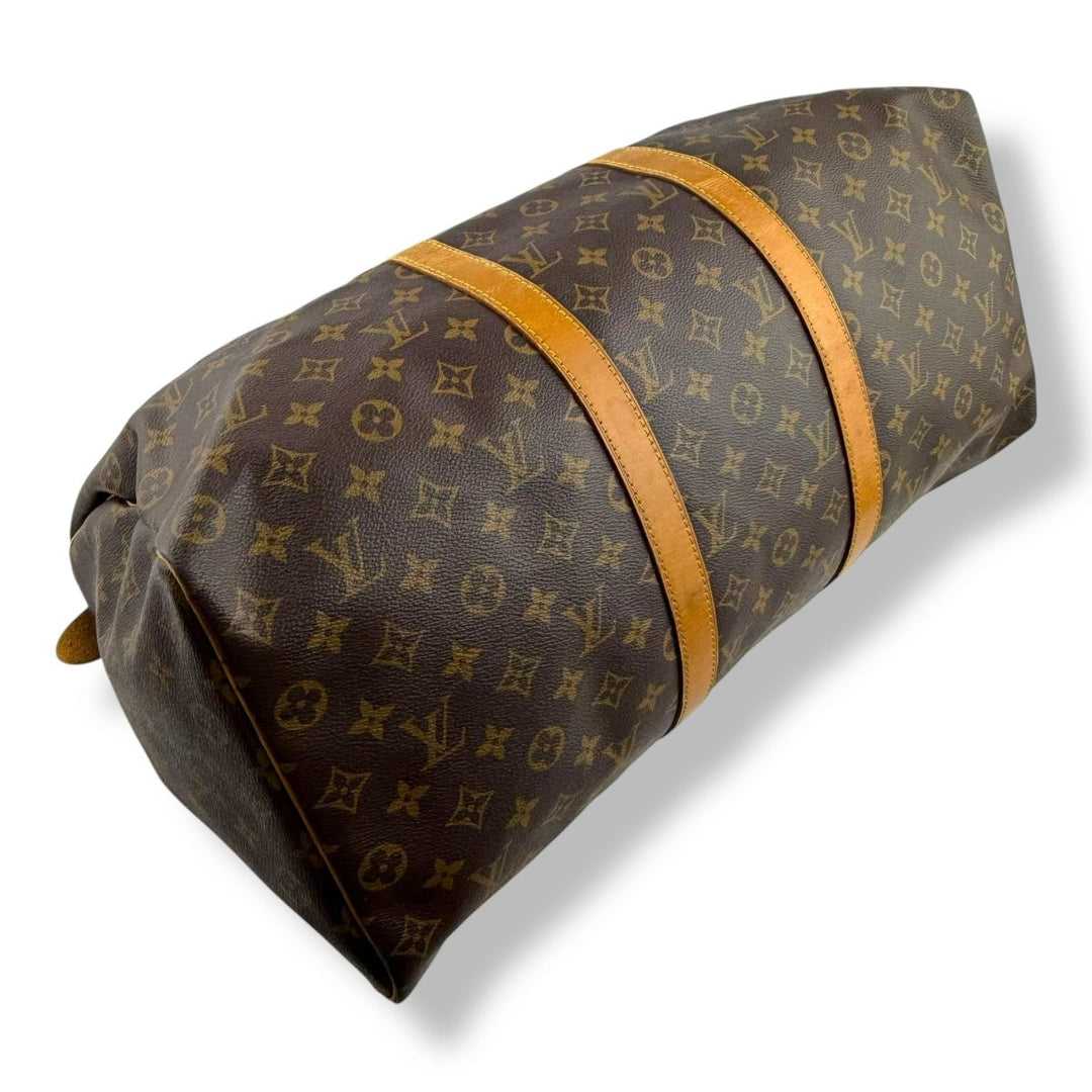 Louis Vuitton Vintage Brown Monogram 50 Keepall Duffle Bag - Lux Central
