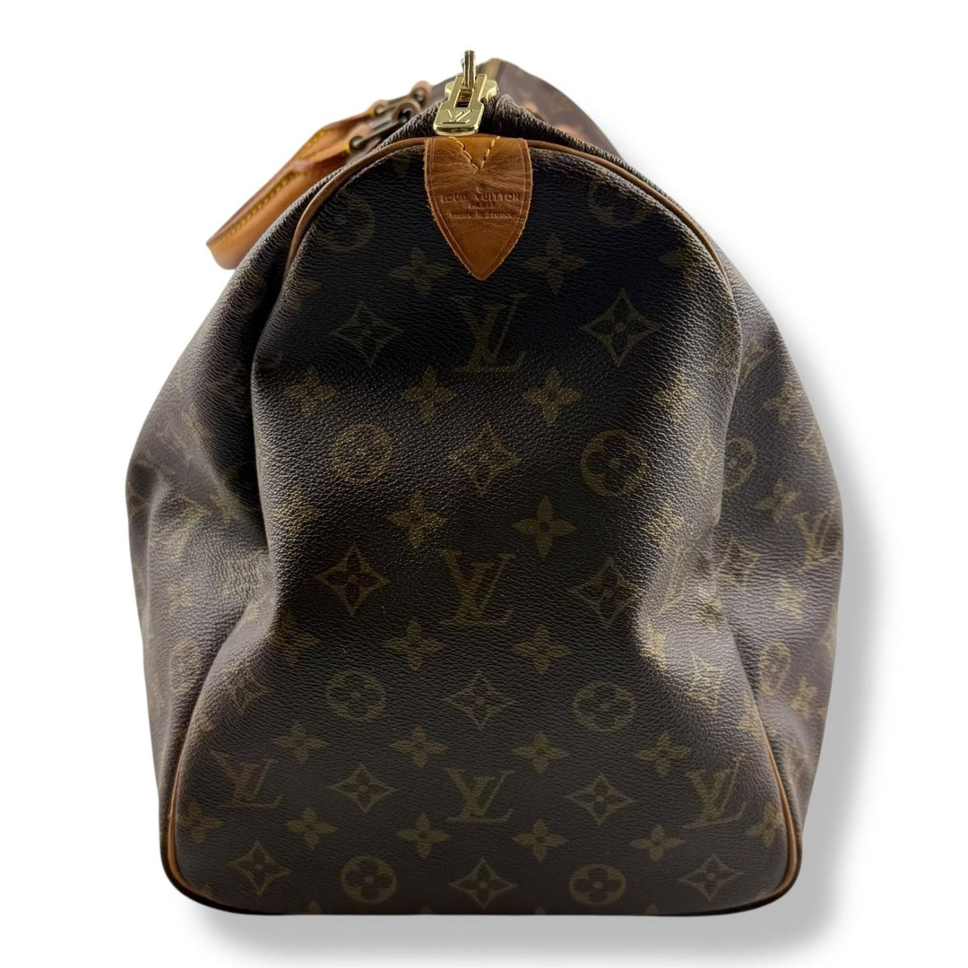 Louis Vuitton Vintage Brown Monogram 50 Keepall Duffle Bag - Lux Central