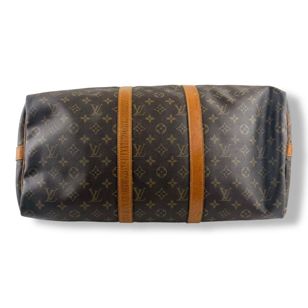 Louis Vuitton Vintage Brown Monogram 50 Keepall Duffle Bag - Lux Central