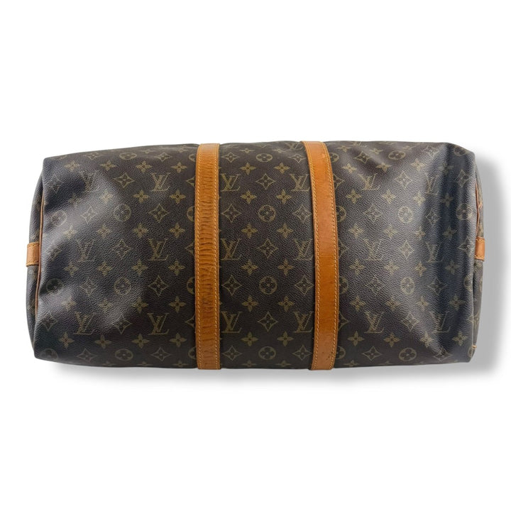 Louis Vuitton Vintage Brown Monogram 50 Keepall Duffle Bag - Lux Central
