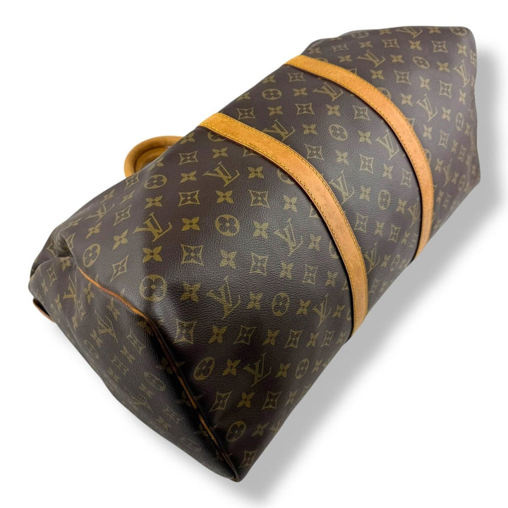 Louis Vuitton Vintage Brown Monogram 50 Keepall Duffle Bag - Lux Central
