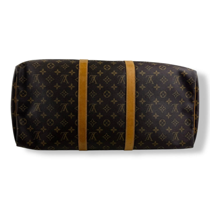 Louis Vuitton Vintage Brown Monogram 50 Keepall Duffle Bag - Lux Central