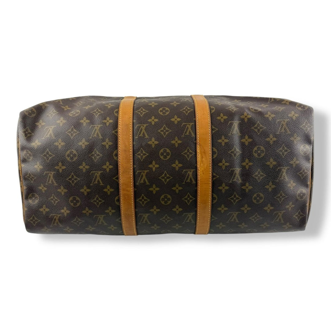 Louis Vuitton Vintage Brown Monogram 50 Keepall Duffle Bag - Lux Central