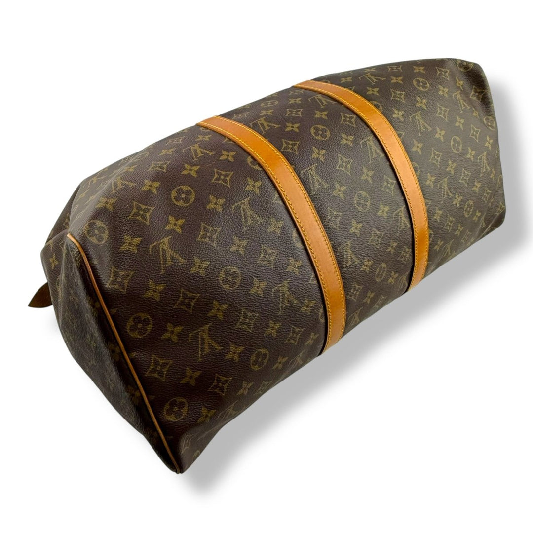 Louis Vuitton Vintage Brown Monogram 50 Keepall Duffle Bag - Lux Central