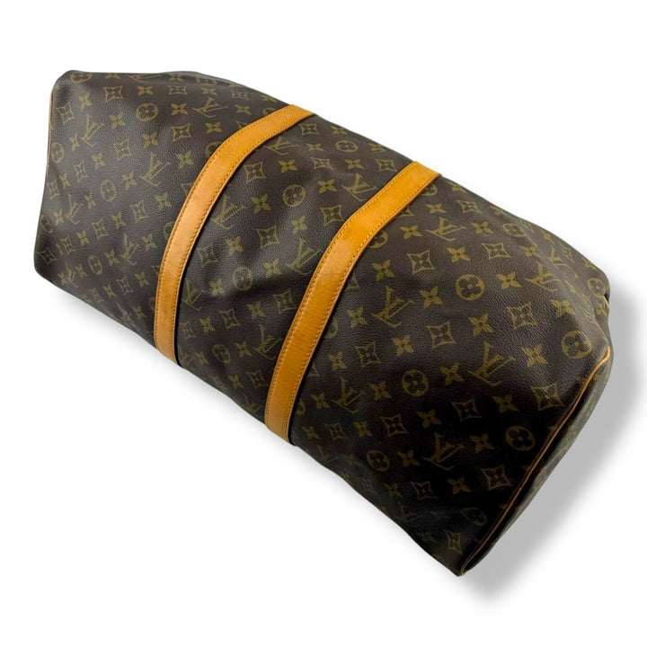 Louis Vuitton Vintage Brown Monogram 50 Keepall Duffle Bag - Lux Central