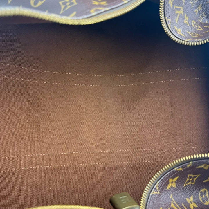 Louis Vuitton Vintage Brown Monogram 50 Keepall Duffle Bag - Lux Central