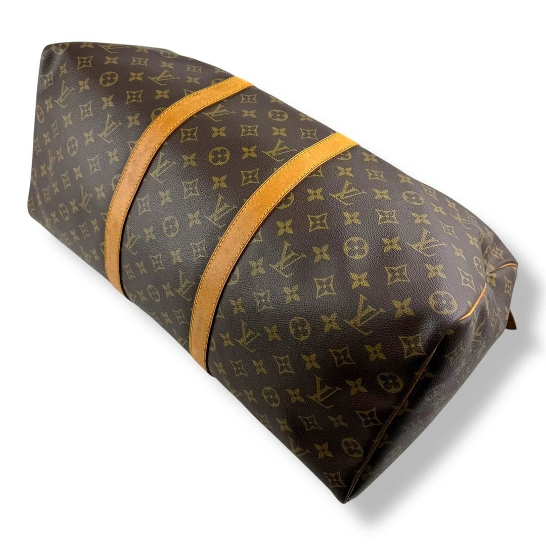Louis Vuitton Vintage Brown Monogram 50 Keepall Duffle Bag - Lux Central
