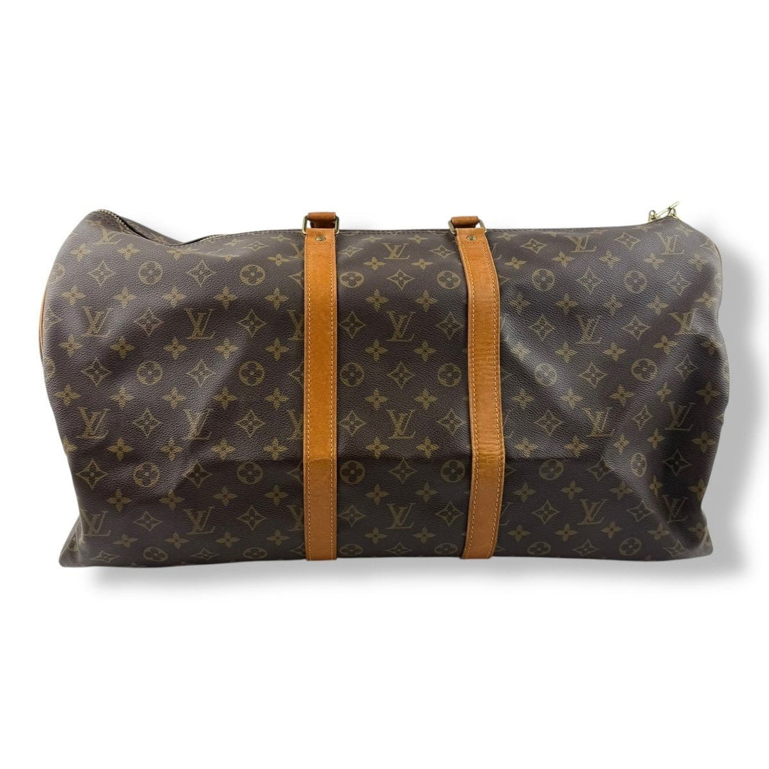 Louis Vuitton Vintage Brown Monogram 55 Keepall Duffle Bag - Lux Central