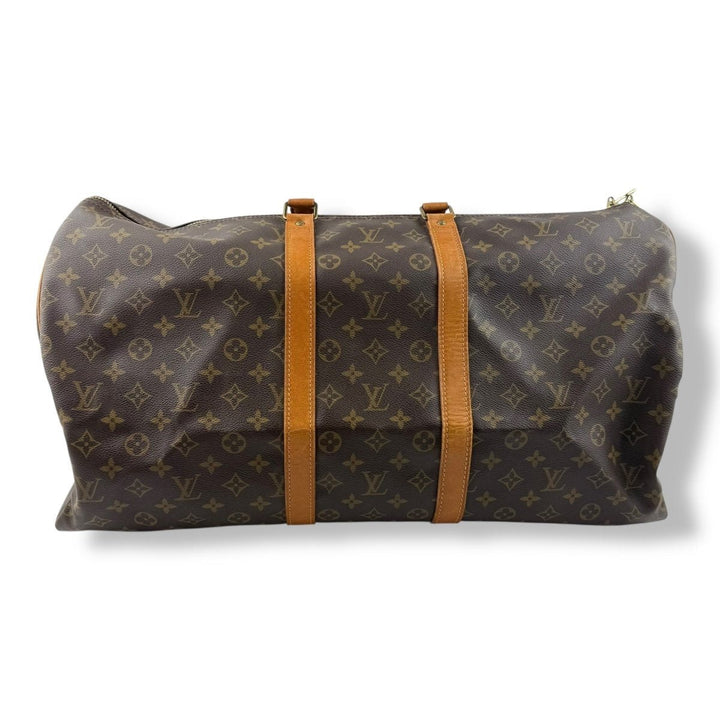Louis Vuitton Vintage Brown Monogram 55 Keepall Duffle Bag - Lux Central