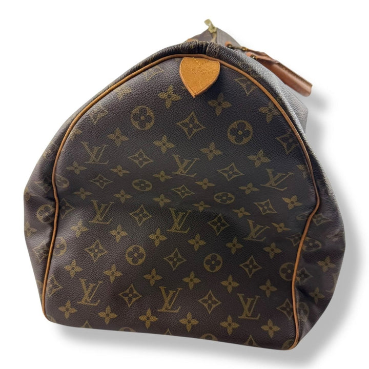 Louis Vuitton Vintage Brown Monogram 55 Keepall Duffle Bag - Lux Central