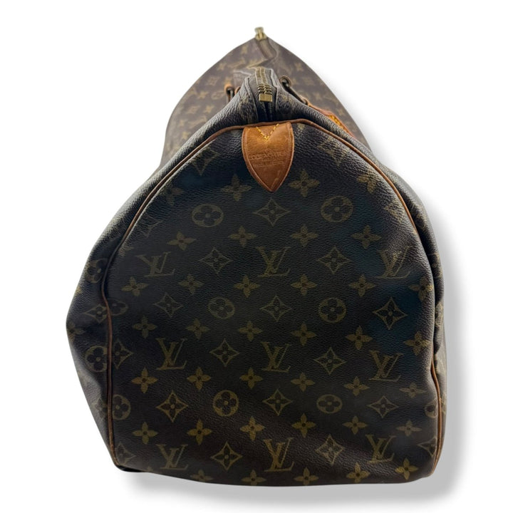 Louis Vuitton Vintage Brown Monogram 55 Keepall Duffle Bag - Lux Central