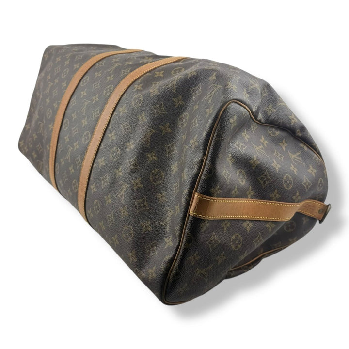Louis Vuitton Vintage Brown Monogram 55 Keepall Duffle Bag - Lux Central