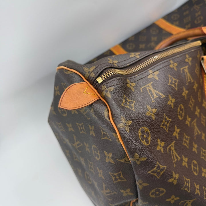 Louis Vuitton Vintage Brown Monogram 60 Keepall Duffle Bag - Lux Central