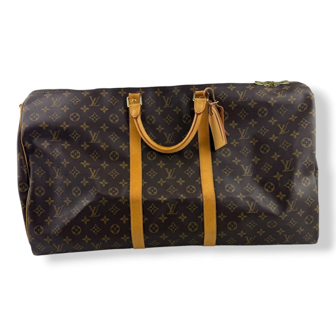 Louis Vuitton Vintage Brown Monogram 60 Keepall Duffle Bag - Lux Central