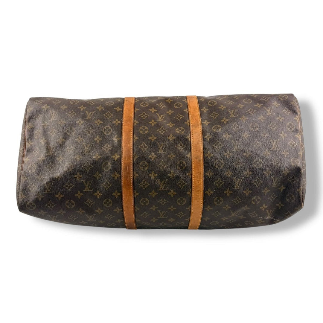 Louis Vuitton Vintage Brown Monogram 60 Keepall Duffle Bag - Lux Central