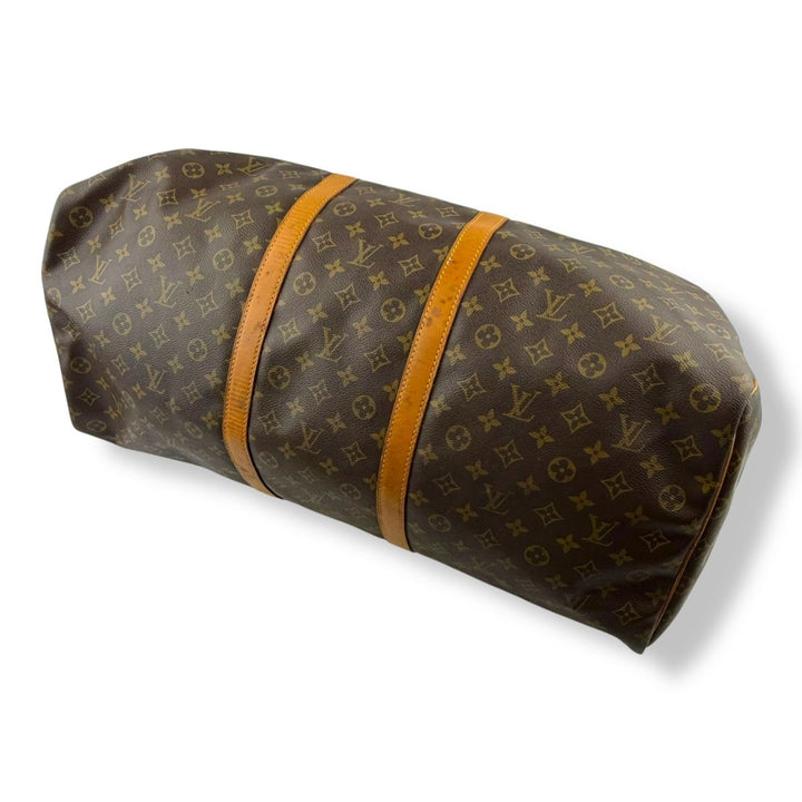 Louis Vuitton Vintage Brown Monogram 60 Keepall Duffle Bag - Lux Central