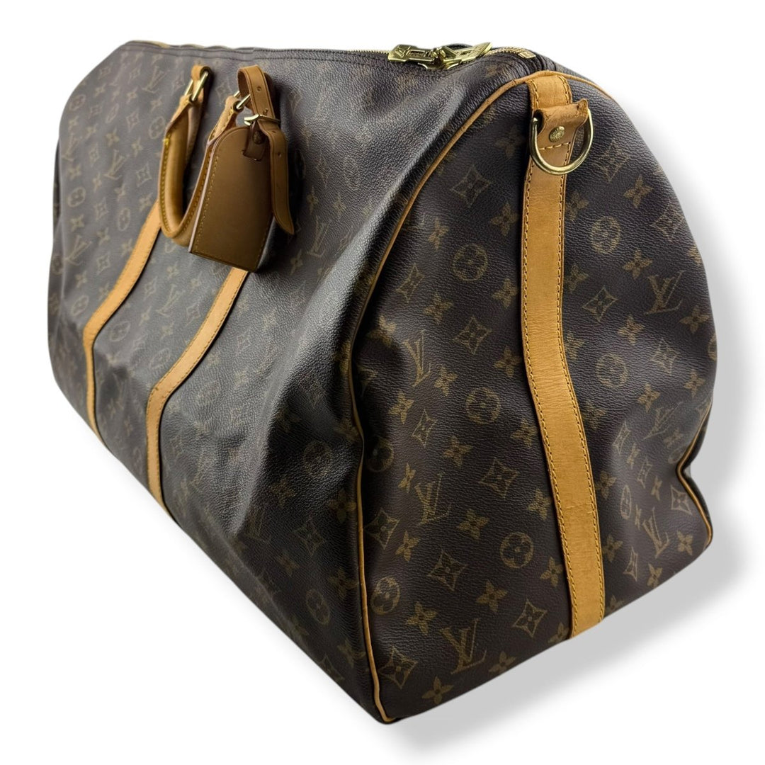 Louis Vuitton Vintage Brown Monogram 60 Keepall Duffle Bag - Lux Central